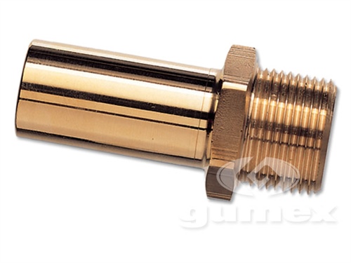 Drücke Kehle JOHN GUEST zum Schrauben, für Außenrohr Ø 8mm, Außengewinde BSPP 3/8", Messing, 
